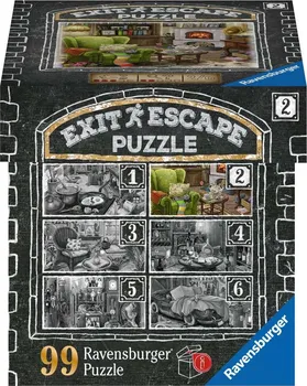Puzzle Ravensburger Exit Escape Obývací pokoj 99 dílků