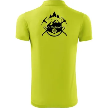 Pánská košile Climbing Erb - Polokošile Victory sportovní (dresovina) - S ( Limetková )