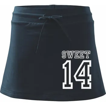 Dámská sukně Sweet 14 - Sportovní sukně - two in one - XL ( Námořní modrá (velmi tmavá - téměř černá) )