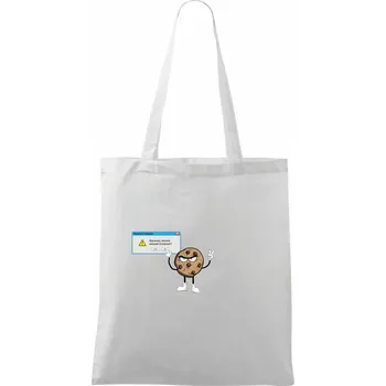 Smazat cookies - Taška bavlněná - 42 x 38 cm ( Bílá )