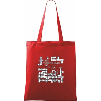 Instalatér tohle zvládne jen pár lidí - Taška bavlněná - 42 x 38 cm ( Červená )