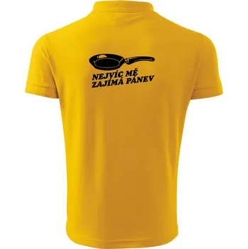 Pánská košile Nejvíc mě zajímá pánev - Polokošile pánská Pique Polo 203 - 4XL ( Žlutá )