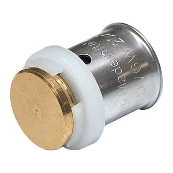 Vodovodní potrubí TOPtherm PEXAL Záslepka 18 mm - Lisovací tvarovka (TH) PN10, 100°C 730118