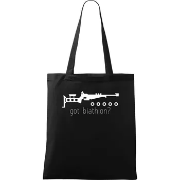 Nákupní taška Biathlon - Got biathlon - Taška bavlněná - 42 x 38 cm ( Černá )