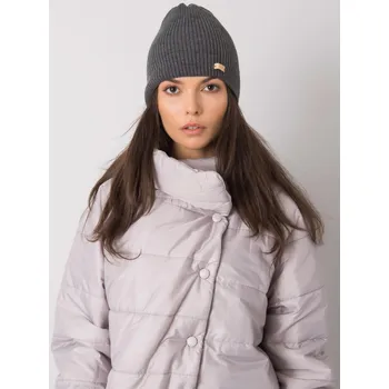 Čepice Tmavě šedá dámská pletená čepice Daraska