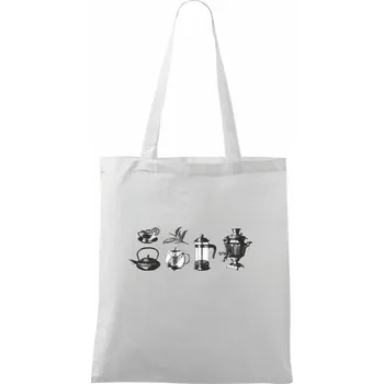 Milovník čaje - Taška bavlněná - 42 x 38 cm ( Bílá )