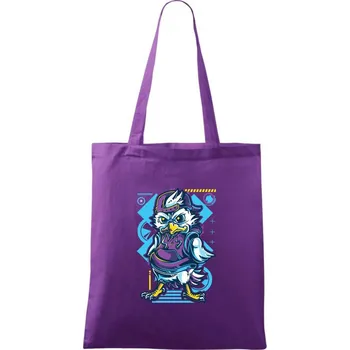Pouliční slepice - Taška bavlněná - 42 x 38 cm ( Fialová )