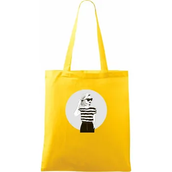 Modelka od moře - Taška bavlněná - 42 x 38 cm ( Žlutá )