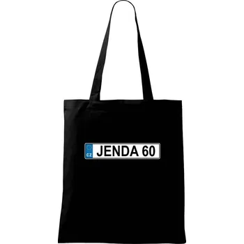 Nákupní taška SPZ Jenda 60 - Taška bavlněná - 42 x 38 cm ( Černá )