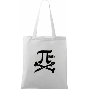 Pirate PÍ - Taška bavlněná - 42 x 38 cm ( Bílá )