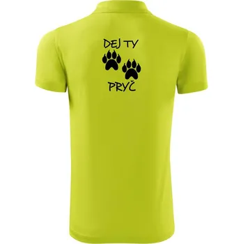 Pánská košile Dej ty tlapy pryč - Polokošile Victory sportovní (dresovina) - 2XL ( Limetková )