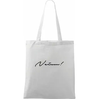 Řekni to - Nečum - Taška bavlněná - 42 x 38 cm ( Bílá )