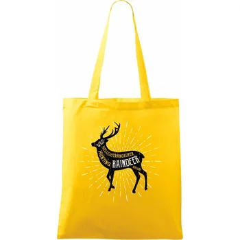 Deer raindeer - Taška bavlněná - 42 x 38 cm ( Žlutá )