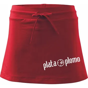 Dámská sukně Plata oplomo - Sportovní sukně - two in one - M ( Červená )