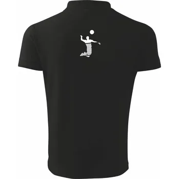 Pánská košile Volejbalista síť - Polokošile pánská Pique Polo 203 - 4XL ( Černá )
