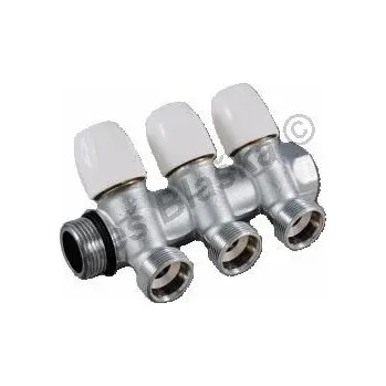 rozdělovač topení TIEMME - Itálie | Rozdělovač MAXIMA s uzavíracími ventily - 2 - cestný TM1866K