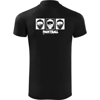 Pánská košile Paintball masky - Polokošile Victory sportovní (dresovina) - 2XL ( Černá )