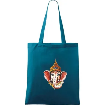 Slon Indie - Taška bavlněná - 42 x 38 cm ( Petrolejová )