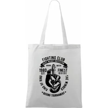 Fighting Club - Taška bavlněná - 42 x 38 cm ( Bílá )