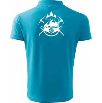 Pánská košile Climbing Erb - Polokošile pánská Pique Polo 203 - 4XL ( Světlý tyrkys )