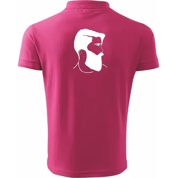 Pánská košile Lumberjack hlava - Polokošile pánská Pique Polo 203 - 3XL ( Purpurová )