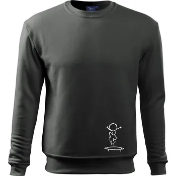 Chlapecké tričko Trampolínky postavička - Mikina Essential dětská - 158 cm/12 let ( Tmavá břidlice (šedá se zeleným nádechem) )