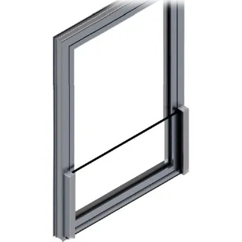 Zábradlí Andělcz Model 11 se sklem ZÁBRADLÍ na rám okna 920x800mm