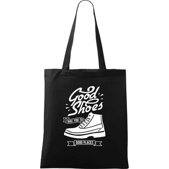 Nákupní taška Good Shoes - Taška bavlněná - 42 x 38 cm ( Černá )