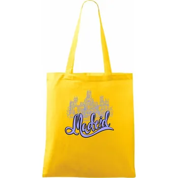 Madrid Lettering - Taška bavlněná - 42 x 38 cm ( Žlutá )