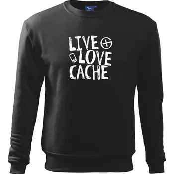 Chlapecké tričko Live love cache - Mikina Essential dětská - 146 cm/10 let ( Černá )