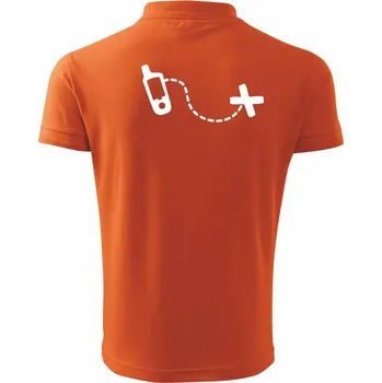 Pánská košile Gps cache - Polokošile pánská Pique Polo 203 - XL ( Oranžová )