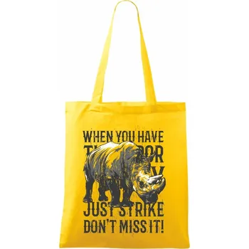 Nákupní taška Rhino strike - Taška bavlněná - 42 x 38 cm ( Žlutá )