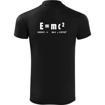 Pánská košile Teorie relativity mléko a káva - Polokošile Victory sportovní (dresovina) - 3XL ( Černá )