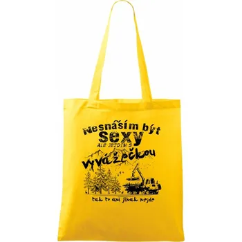 Nesnáším být sexy - vyvažečka - Taška bavlněná - 42 x 38 cm ( Žlutá )