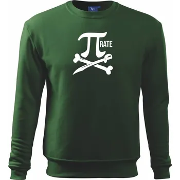 Pirate PÍ - Mikina Essential dětská - 158 cm/12 let ( Lahvově zelená )