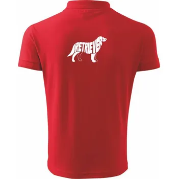 Pánská košile Retrívr - Polokošile pánská Pique Polo 203 - M ( Červená )