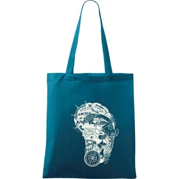 Pirátské tetování - Taška bavlněná - 42 x 38 cm ( Petrolejová )