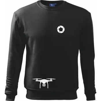 Q Dron - Mikina Essential dětská - 146 cm/10 let ( Černá )