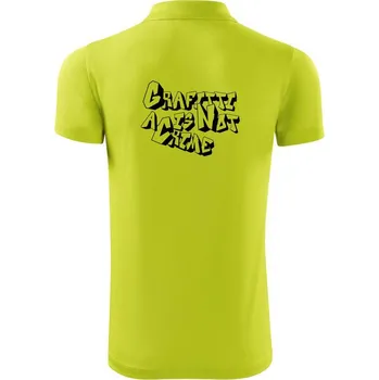 Pánská košile Grafitti is not a crime - Polokošile Victory sportovní (dresovina) - L ( Limetková )