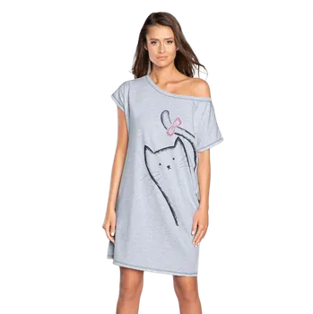 Dámská noční košile Italian Fashion Luna noční košilka šedá S