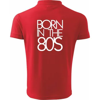 Pánská košile Born In The 80's - Polokošile pánská Pique Polo 203 - 2XL ( Červená )