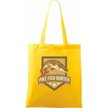 Štika Pike fish hunter - Taška bavlněná - 42 x 38 cm ( Žlutá )