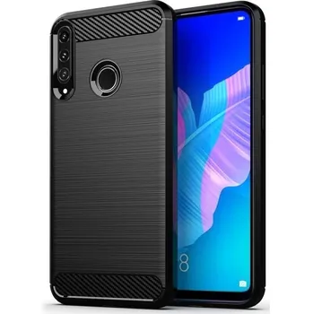 Náhradní kryt pro mobilní telefon Pouzdro silikon Huawei P40 Lite E Forcell Carbon s výztuhou černé