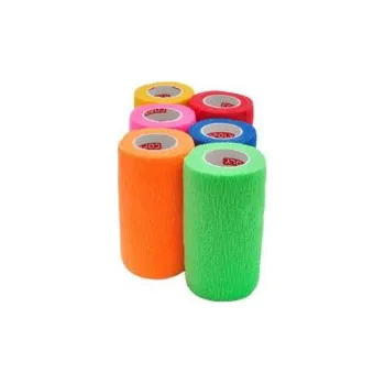 Obinadlo elast. CoPoly 10cm x 4,5m MIX NEON 12ks