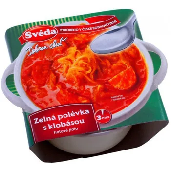 Hotové jídlo Švéda Zelná polévka s klobásou 330 g