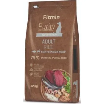 Krmivo pro psa Fitmin dog Purity Rice Adult Fish & Venison 3x12 kg+ DOPRAVA ZDARMA+1x masíčka Perrito! (+ SLEVA PO REGISTRACI / PŘIHLÁŠENÍ ;))