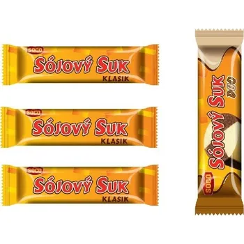 SOCO Sojový suk 3x 50 g + suk DUO 50 g Čokoládová tyčinka SOCO Sojový suk 3x 50 g + suk DUO 50 g