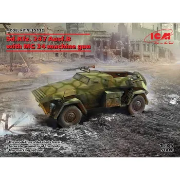 Plastikový model 1:35 Sd.Kfz.247 Ausf.B w/ MG 34 Machine Gun