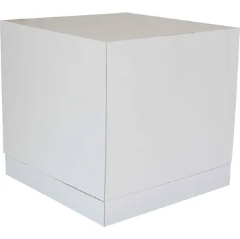 Jednorázové nádobí Dortová krabice 350x350x350 mm, pevná bílo/bílá