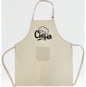 Kuchyňská zástěra Numberoplus Bavlněná zástěra Apriss - šedé